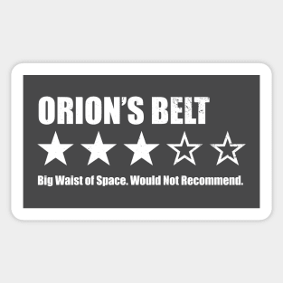 Orion's Belt Three Star Review Sticker